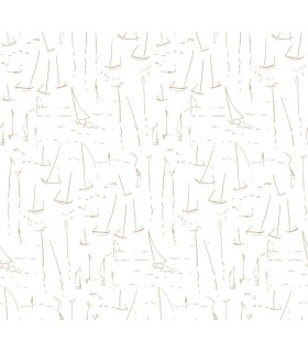 ZM2845 - Vermillion Coast Gold Wallpaper-Artisan Studio