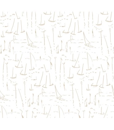 ZM2845 - Vermillion Coast Gold Wallpaper-Artisan Studio