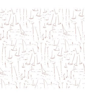 ZM2843 - Vermillion Coast Terracotta Wallpaper-Artisan Studio