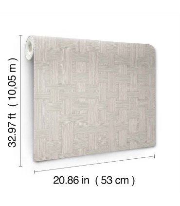SI25723 - Basketry Dove Grey Wallpaper-Signature Textures 3