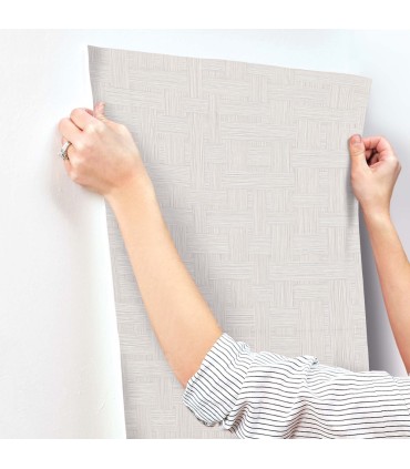 SI25724 - Basketry Warm Grey Wallpaper-Signature Textures 3