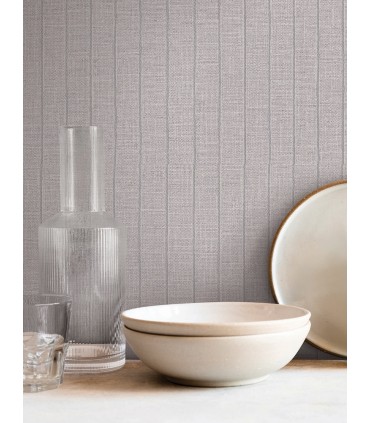 SI26127 - Cording Stripe Dove Grey Wallpaper-Signature Textures 3