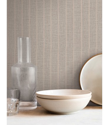 SI26124 - Cording Stripe Smoke Wallpaper-Signature Textures 3
