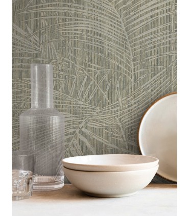 SI50612 - Della Palm Dark Taupe Wallpaper-Signature Textures 3