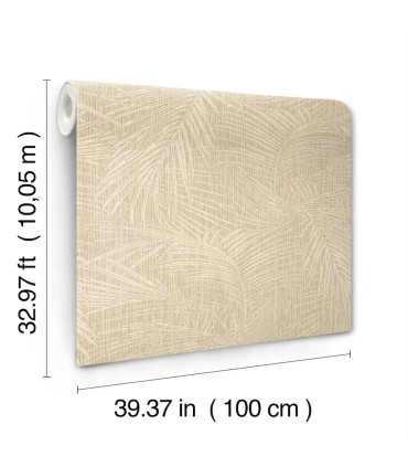 SI50614 - Della Palm Wheat Wallpaper-Signature Textures 3