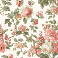 VP1351 - Beatrix Coral Vintage Floral Wallpaper-Jardin
