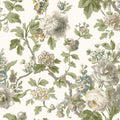VP1353 - Beatrix Neutral Vintage Floral Wallpaper-Jardin