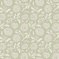 VP1362 - Chatsworth Garden Light Green Floral Trail Wallpaper-Jardin
