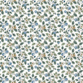 VP1413 - Framboise Blue Berry Vines Wallpaperr-Jardin