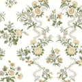 VP1421 - Genevieve Butter Floral Trail Wallpaper-Jardin