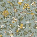 VP1315 - Parterre Light Blue Jacobean Wallpaper-Jardin