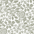VP1343 - Rowen Olive Botanical Wallpaper-Jardin