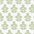 VP1436 - Souci Green Marigolds Wallpaper-Jardin