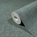 MA34917 - Highland Tweed Dark Blue Faux Fabric Wallpaper-Opulent Accents