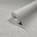 MA34911 - Highland Tweed Grey Faux Fabric Wallpaper-Opulent Accents