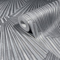 MA35849 - Lumiere Pewter Deco Geo Wallpaper-Opulent Accents