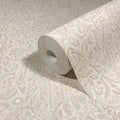 MA35531 - Sculpted Floral Beige Relief Wallpaper-Opulent Accents