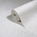 MA35530 - Sculpted Floral Pearl Relief Wallpaper-Opulent Accents