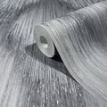 MA35804 - Starfall Pewter Metallic Ikat Wallpaper-Opulent Accents