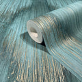 MA35806 - Starfall Teal Metallic Ikat Wallpaper-Opulent Accents