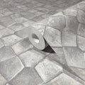 MA34907 - Waterford Grey Tiled Wallpaper-Opulent Accents