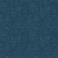 4177-83301 - Crescendo Dark Blue Block Geometric Wallpaper-Drew and Jonathan