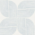 4177-27723 - Savoye Dark Blue Spiral Arches Wallpaper-Drew and Jonathan