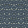 4201-48033 - Alma Navy Diamond Floral Wallpaper-Savanna by A Street