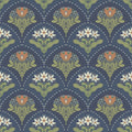 4201-48018 - Maj Navy Floral Damask Wallpaper-Savanna by A Street