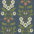 4201-48013 - Rosa Navy Floral Columns Wallpaper-Savanna by A Street