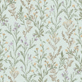 4191-83018 - Laverne Aquamarine Wildflowers Wallpaper by Chesapeake