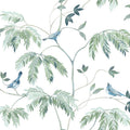 LL3249 - Cillian Blue Botanical Bird Trail Wallpaper-Layered Luxe