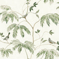 LL3251 - Cillian Dark Green Botanical Bird Trail Wallpaper-Layered Luxe