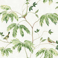 LL3250 - Cillian Green Botanical Bird Trail Wallpaper-Layered Luxe