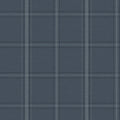 4169-27605 - Auberge Dark Blue Plaid Wallpaper by Chesapeake