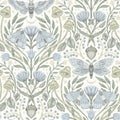 4169-83117 - Mystic Moth Sky Blue Forest Magic Wallpaper by Chesapeake