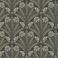 4169-27601 - Tap Root Charcoal Floral Damask Wallpaper by Chesapeake