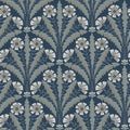 4169-27600 - Tap Root Dark Blue Floral Damask Wallpaper by Chesapeake