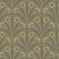 4169-27604 - Tap Root Green Floral Damask Wallpaper by Chesapeake