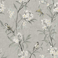 4169-83141 - Tea Olive Grey Finch Frolic Wallpaper by Chesapeake