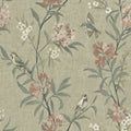 4169-83138 - Tea Olive Green Finch Frolic Wallpaper by Chesapeake