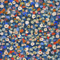 4193-7442 - Prato Blue Petite Floral Wallpaper-Portofino by A Street
