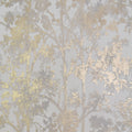 NW3583 - White & Gold Shimmering Foliage Wallpaper-Modern Metals 2