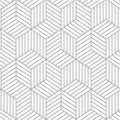 RMK10705WP - Peel and Stick Wallpaper-Striped Hexagon White and Grey