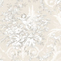 CH22540 - Manor House Wallpaper by Norwall-Floral With Cherub