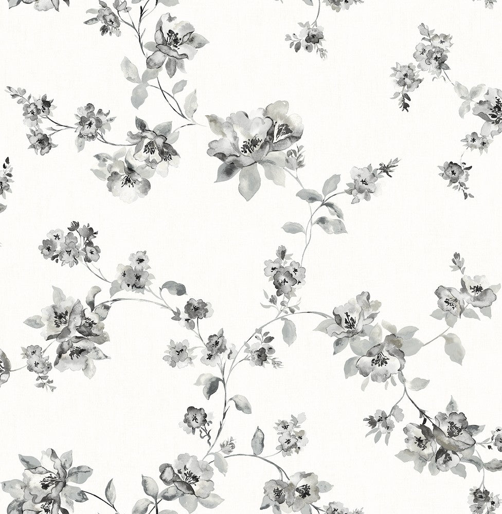 3115-24482 - Farmhouse Wallpaper-Syrus Floral – Wallpaper The Home