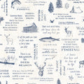 3118-01474 - Birch and Sparrow Wallpaper by Chesapeake-North Hills Camping Quotes