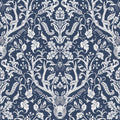 3118-12703 - Birch and Sparrow Wallpaper by Chesapeake-Kiwassa Antler Damask