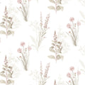 AF37715 - Flourish Wallpaper by Norwall-Painterly Flowers
