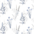AF37716 - Flourish Wallpaper by Norwall-Painterly Flowers
